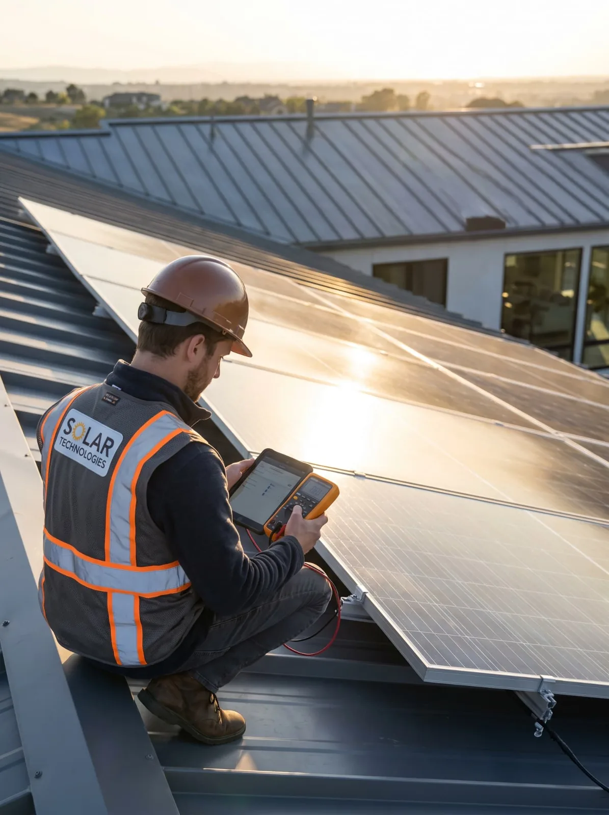 On-site solar inspection